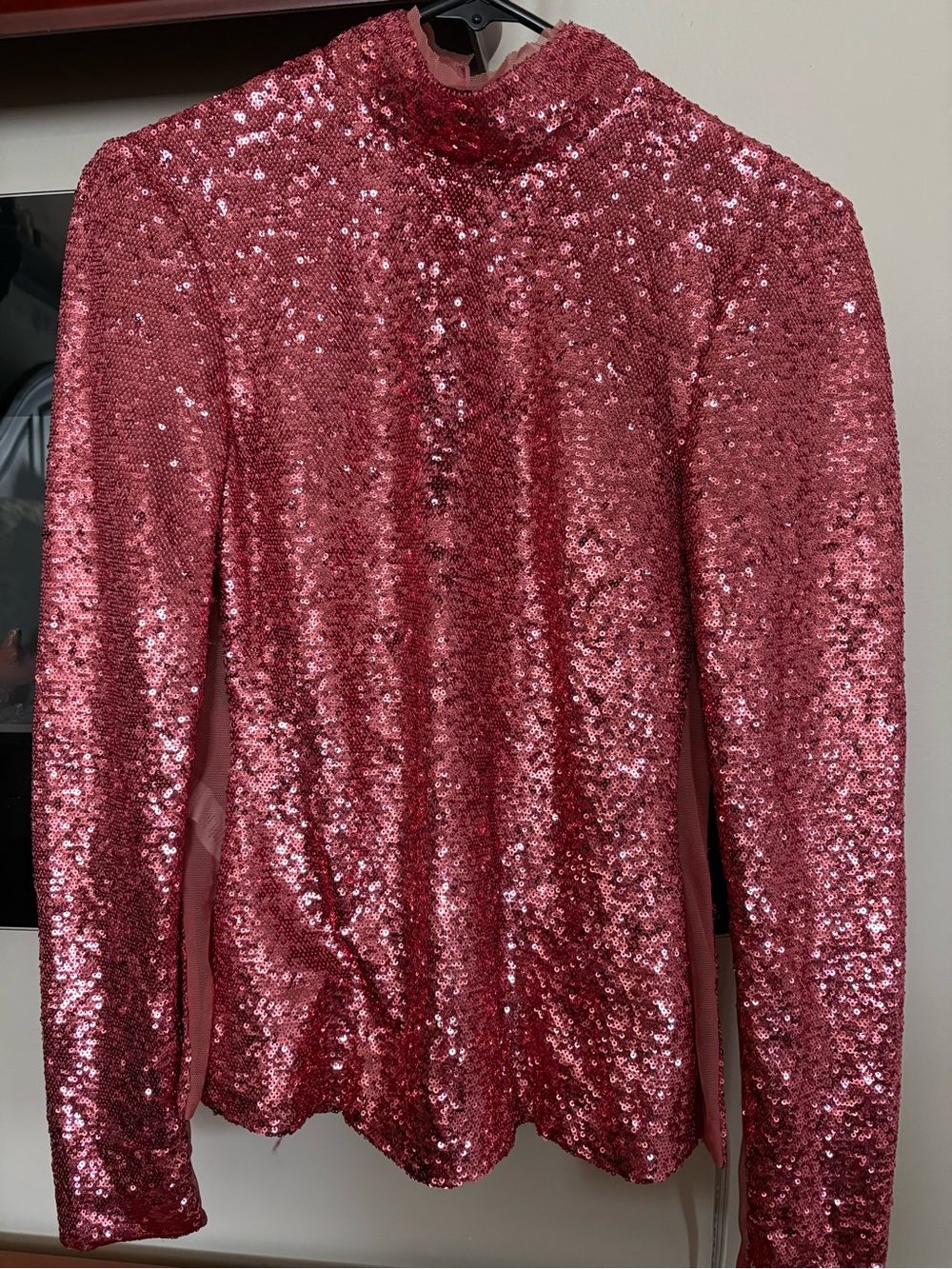 cinq a sept Rose Pink Sequin Top